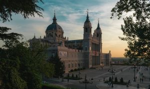 Fotografía de Madrid en el atardecer